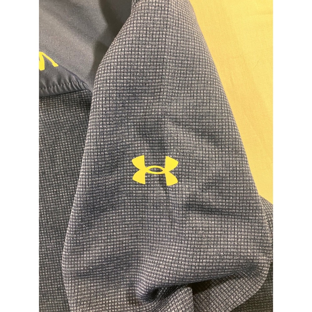 Under Armour Navy Mens Quarter Zip Pullover Sweatshirt Size L G - Picture 5 of 10